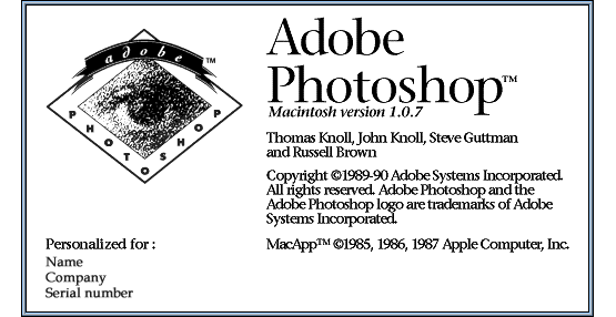 Photoshop 1.0.7 (mac)