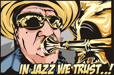 In Jazz we trust! (мужик с трубой)
