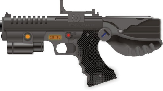 Xara X :  kreuweizer_tactical_pistol(Векторная графика и иллюстрация)