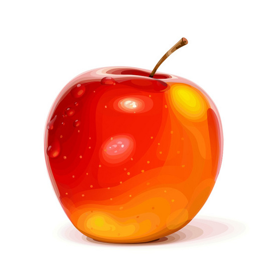 Vector Constructor :  Яблоко красное (apple)(Векторная графика и иллюстрация)