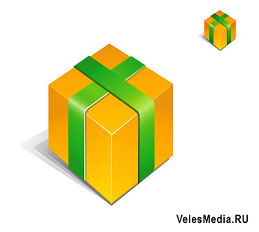 Vector Constructor :  Подарочная коробка - иконка(Векторная графика и иллюстрация)