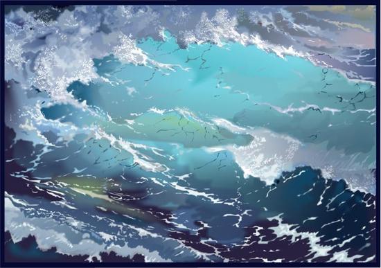 Xara X :  Море, волны(Векторная графика и иллюстрация)