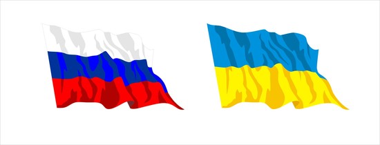 Vector Constructor :  Флаги России и Украины(Векторная графика и иллюстрация)